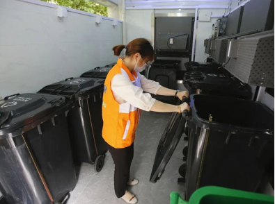 貓先生，智能垃圾分類設(shè)備，垃圾房廠家，定時(shí)定點(diǎn)垃圾收集點(diǎn)